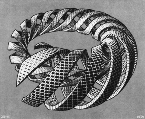 Photo:  'Spirals' by Escher